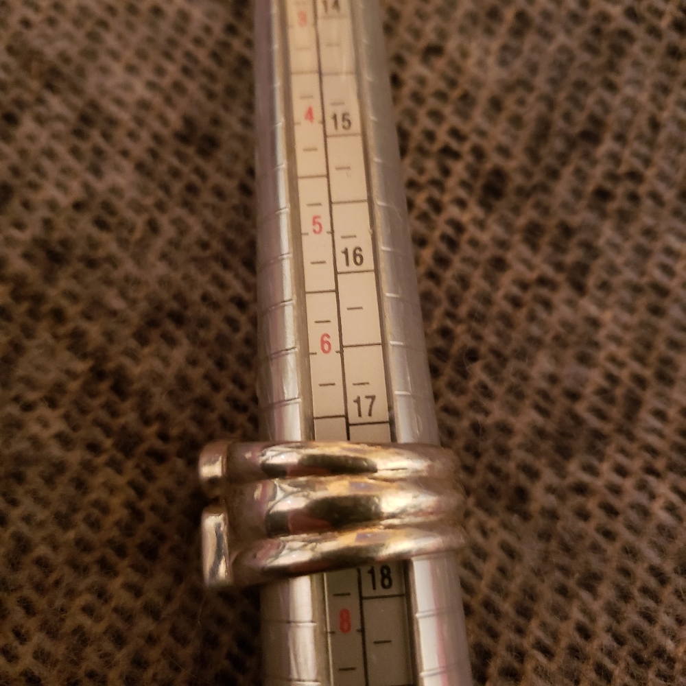 Multi Gemstone Silver Ring - image 3